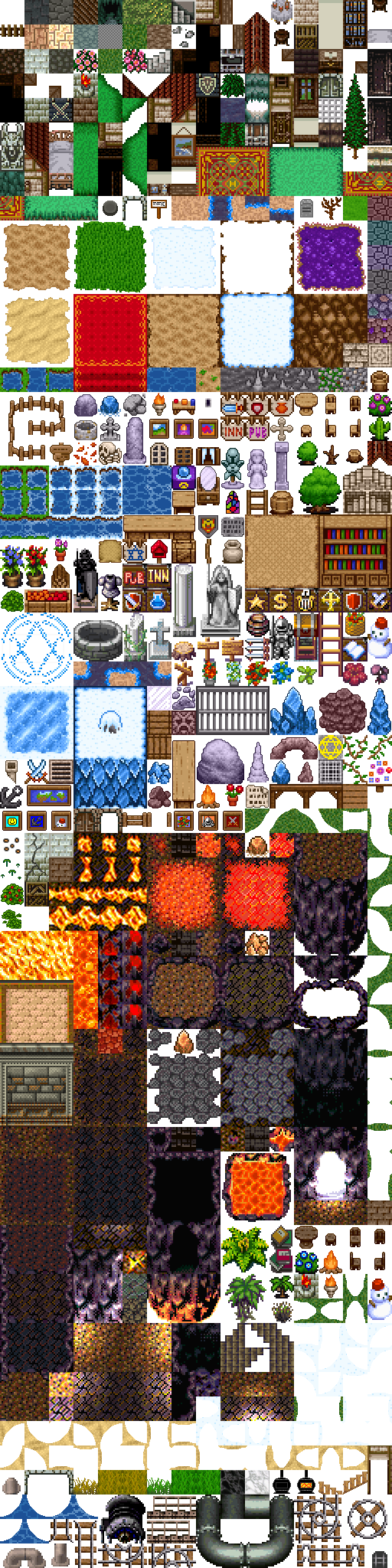 tiles and objects